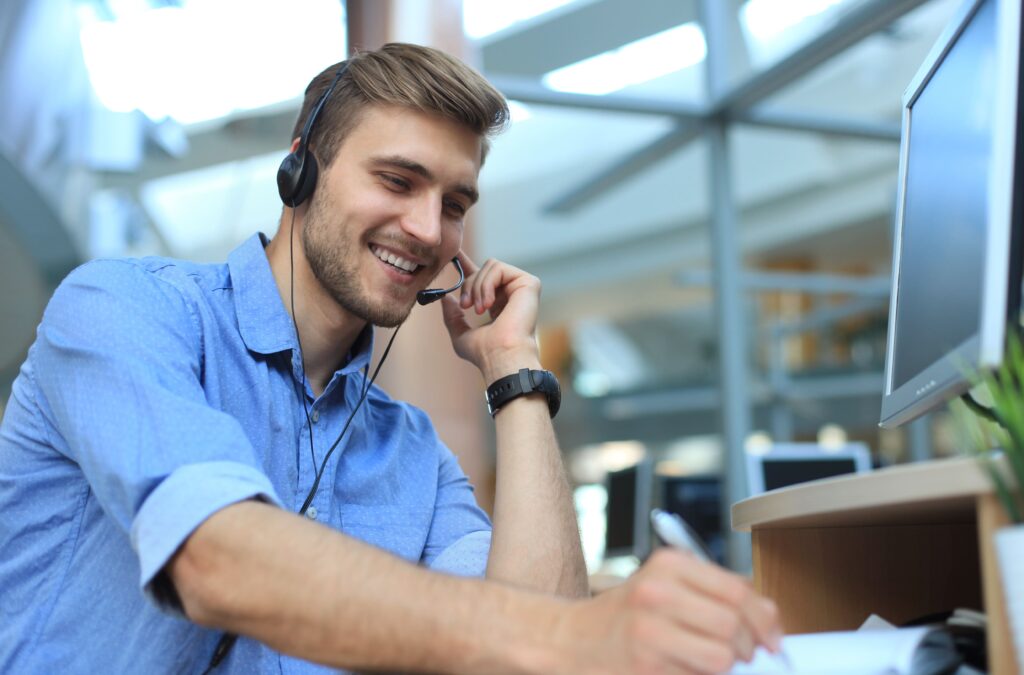 Telekommunikation Arbeit im Customer Service Sales