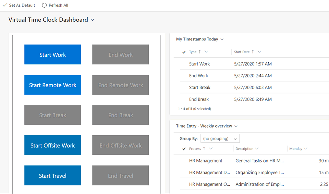 Virtual Time Clock Hubdrive