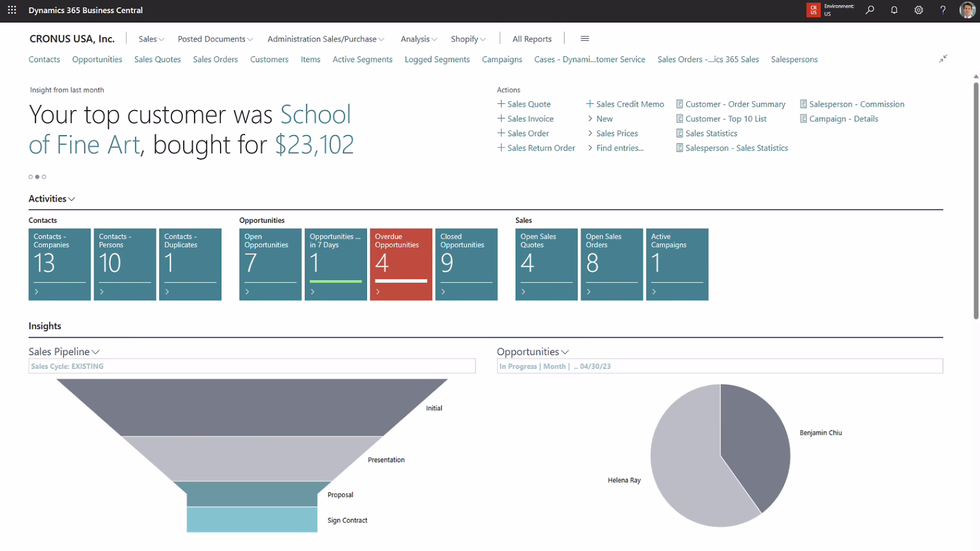 Business Central _ Revenue