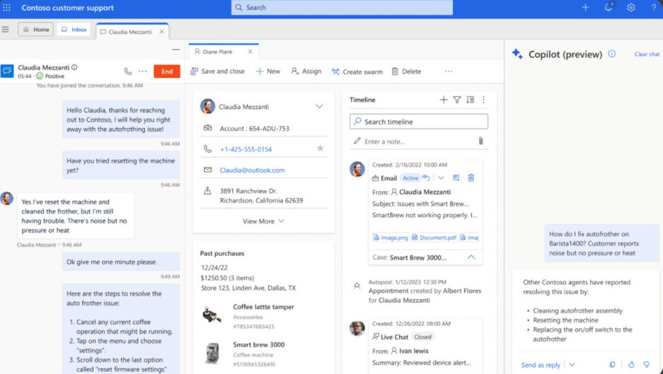 Copilot Customer Service KI AI