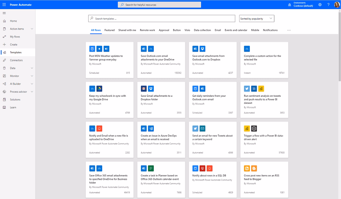 power automate azure